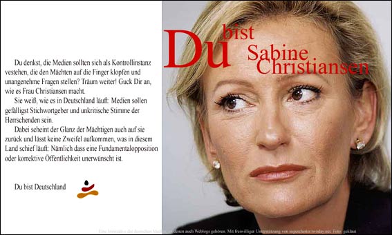 du bist sabine christiansen