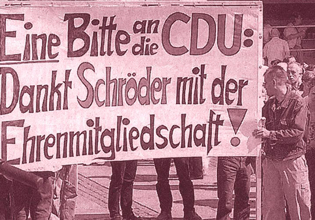 Eine Bitte an die CDU: Dankt Schrder mit der Ehrenmitgliedschaft!